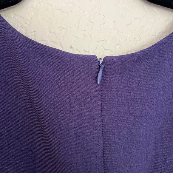 MM.LaFleur A-Line Sheath Dress Purple Sleeveless Washable Workwear Polished - Picture 9 of 13
